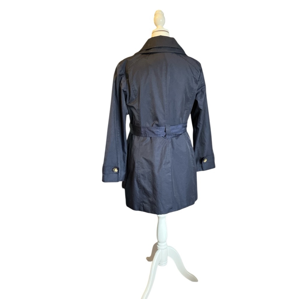 London Fog Navy Wide Lapel Trenchcoat - Picture 7 of 7